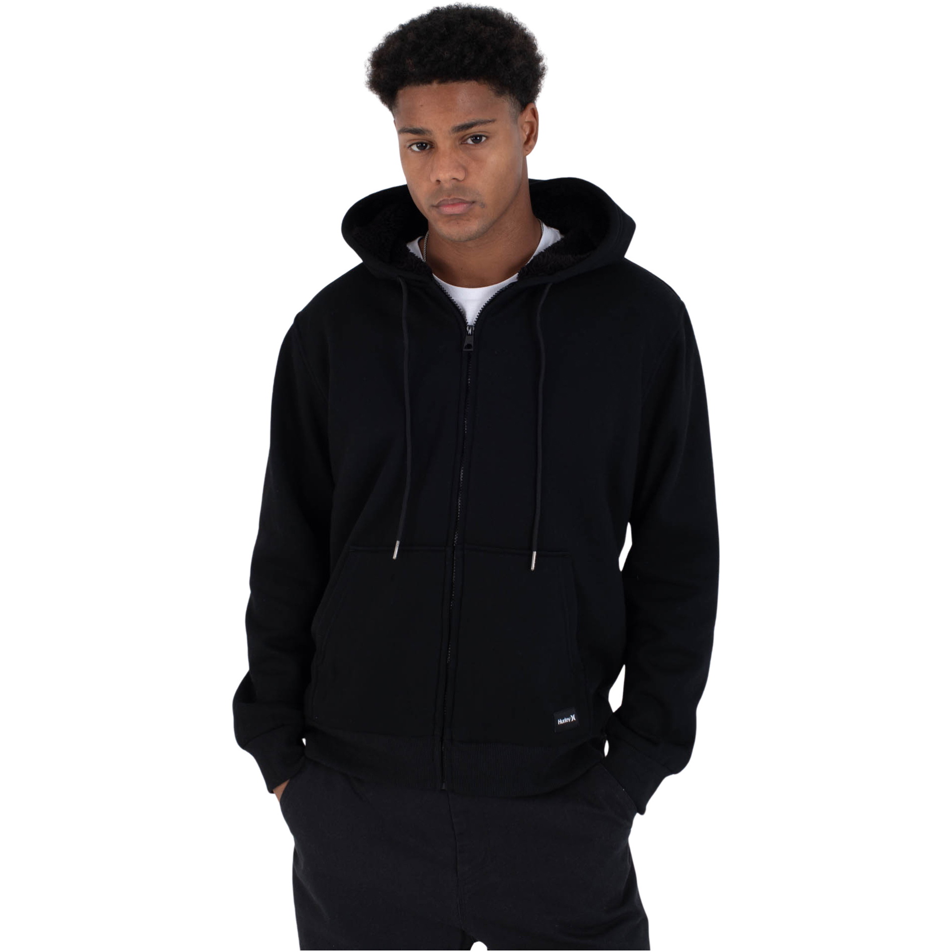 2026 Hurley Mens Alps 2.0 Zip Hoodie MFTEU00053 - Black